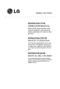 Manual LG GR-379TGL Fridge-Freezer