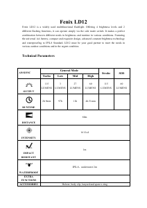 Manual Fenix LD12 Flashlight