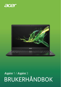 Bruksanvisning Acer Aspire A315-22G Laptop