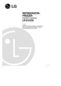 Manual LG GR-232GV Fridge-Freezer