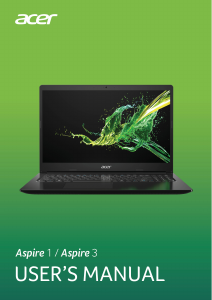 Bruksanvisning Acer Aspire A315-34 Laptop