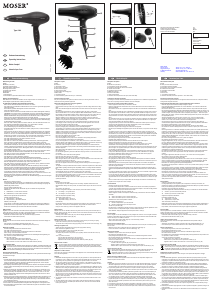 Handleiding Moser 4320 PowerStyle Ionic Haardroger
