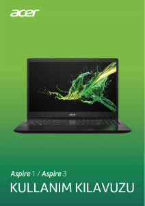 Kullanım kılavuzu Acer Aspire A315-34 Dizüstü bilgisayar