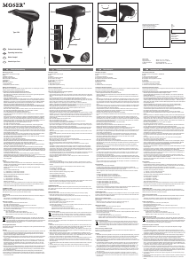 Handleiding Moser 4350 Ventus Haardroger