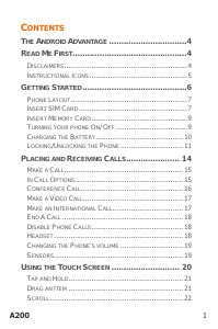 Manual Micromax A200 Mobile Phone