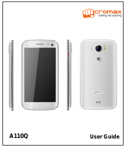 Manual Micromax A110Q Mobile Phone