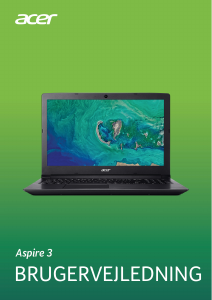 Brugsanvisning Acer Aspire A315-53G Bærbar computer