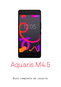 Manual de uso bq Aquaris M4.5 Teléfono móvil