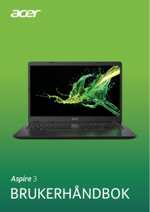 Bruksanvisning Acer Aspire A315-54K Laptop