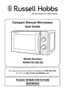 Handleiding Russell Hobbs RHM1731G Magnetron