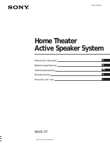 Manuale Sony SAVA-57 Sistema home theater