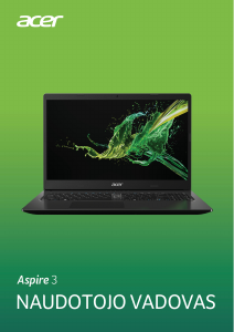 Vadovas Acer Aspire A315-55KG Nešiojamasis kompiuteris
