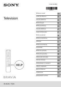 Manual Sony Bravia XR-75Z9J Televisor LCD