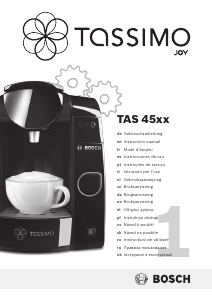 Manual Bosch TAS4502J10 Tassimo Joy Máquina de café