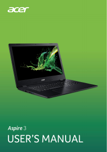 Käyttöohje Acer Aspire A317-51G Kannettava tietokone