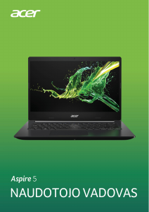 Vadovas Acer Aspire A514-52G Nešiojamasis kompiuteris