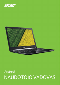 Vadovas Acer Aspire A515-41G Nešiojamasis kompiuteris