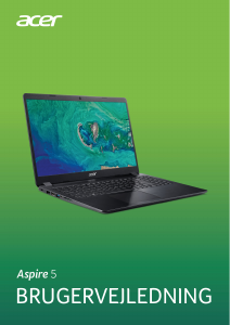 Brugsanvisning Acer Aspire A515-52G Bærbar computer