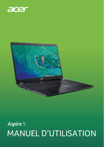 Mode d’emploi Acer Aspire A515-52KG Ordinateur portable