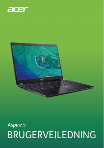 Brugsanvisning Acer Aspire A515-52KG Bærbar computer