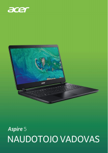 Vadovas Acer Aspire A515-53G Nešiojamasis kompiuteris