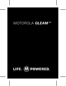 Handleiding Motorola Gleam Mobiele telefoon