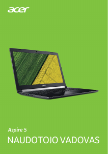 Vadovas Acer Aspire A517-51GP Nešiojamasis kompiuteris