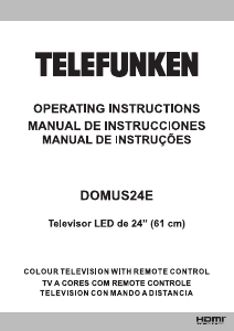 Manual Telefunken DOMUS24E Televisor LED