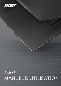 Mode d’emploi Acer Aspire A715-71G Ordinateur portable