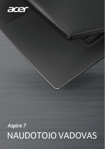 Vadovas Acer Aspire A715-71G Nešiojamasis kompiuteris