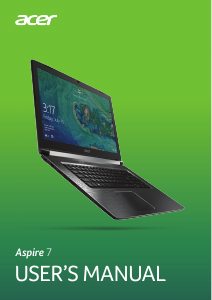 Handleiding Acer Aspire A717-72G Laptop