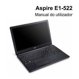 Manual Acer Aspire E1-522 Computador portátil