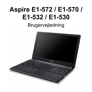 Brugsanvisning Acer Aspire E1-530G Bærbar computer
