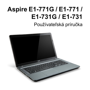Návod Acer Aspire E1-731G Laptop