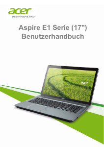 Bedienungsanleitung Acer Aspire E1-732G Notebook