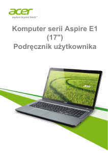 Instrukcja Acer Aspire E1-732G Komputer przenośny