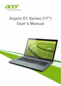 Manual Acer Aspire E1-772G Laptop