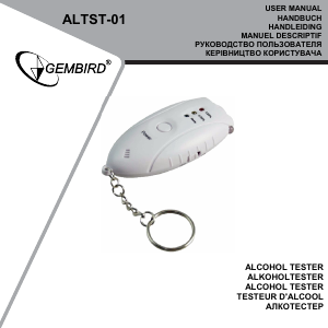 Manuál Gembird ALTST-01 Alkohol tester