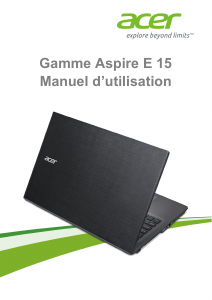 Mode d’emploi Acer Aspire E5-574TG Ordinateur portable