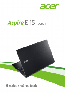 Bruksanvisning Acer Aspire E5-575TG Laptop