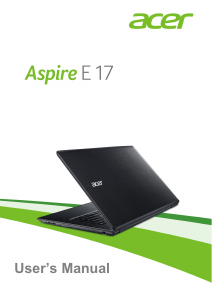 Handleiding Acer Aspire E5-774G Laptop