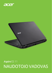 Vadovas Acer Aspire ES1-132 Nešiojamasis kompiuteris