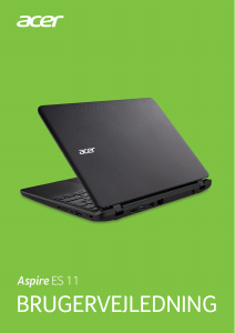 Brugsanvisning Acer Aspire ES1-132 Bærbar computer