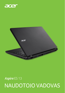 Vadovas Acer Aspire ES1-332 Nešiojamasis kompiuteris