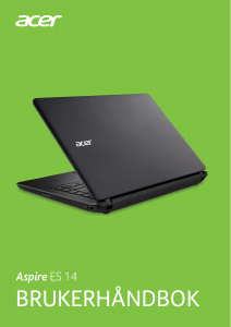 Bruksanvisning Acer Aspire ES1-432 Laptop