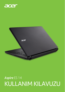 Kullanım kılavuzu Acer Aspire ES1-432 Dizüstü bilgisayar