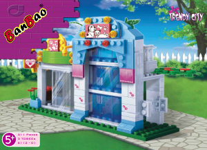 Manual BanBao set 6112 Trendy City Pet shop