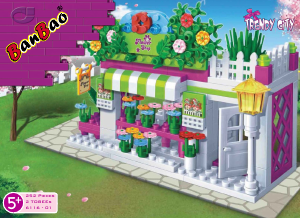 Manual BanBao set 6116 Trendy City Flower shop