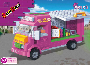 Manuale BanBao set 6117 Trendy City Carrello gelato