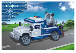 Manual BanBao set 8345 Police Tow truck